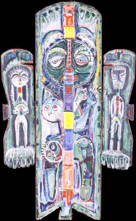 Green Giant - Painting by lez Niepo